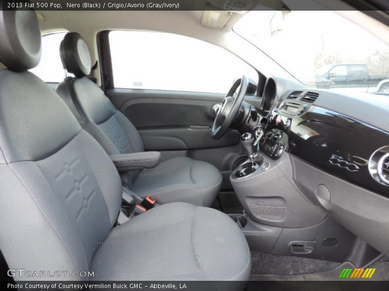 Nero (Black) / Grigio/Avorio (Gray/Ivory) 2013 Fiat 500 Pop