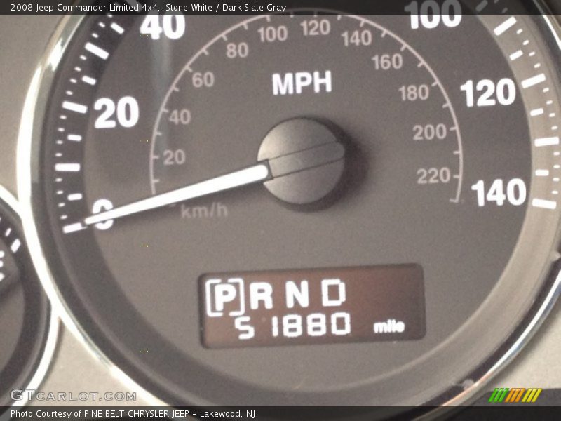 Stone White / Dark Slate Gray 2008 Jeep Commander Limited 4x4