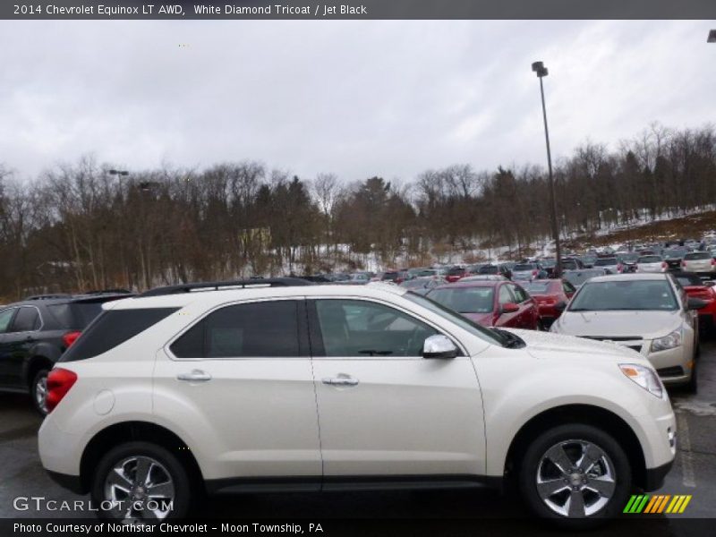 White Diamond Tricoat / Jet Black 2014 Chevrolet Equinox LT AWD