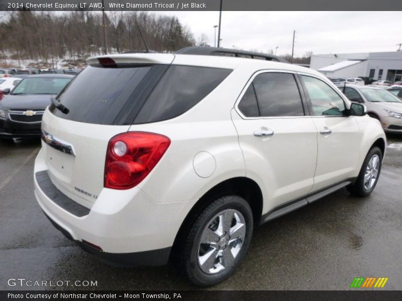 White Diamond Tricoat / Jet Black 2014 Chevrolet Equinox LT AWD