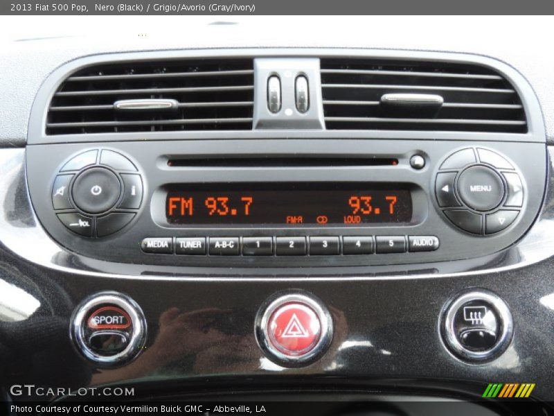Nero (Black) / Grigio/Avorio (Gray/Ivory) 2013 Fiat 500 Pop