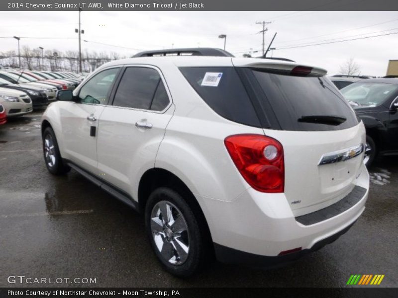 White Diamond Tricoat / Jet Black 2014 Chevrolet Equinox LT AWD