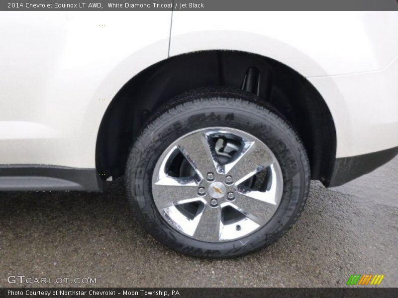 White Diamond Tricoat / Jet Black 2014 Chevrolet Equinox LT AWD