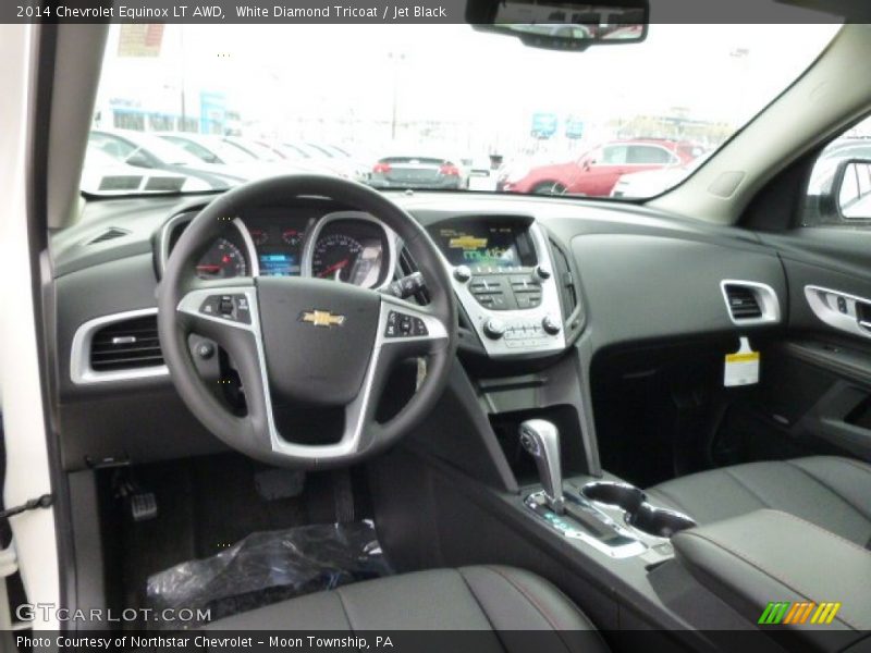 White Diamond Tricoat / Jet Black 2014 Chevrolet Equinox LT AWD
