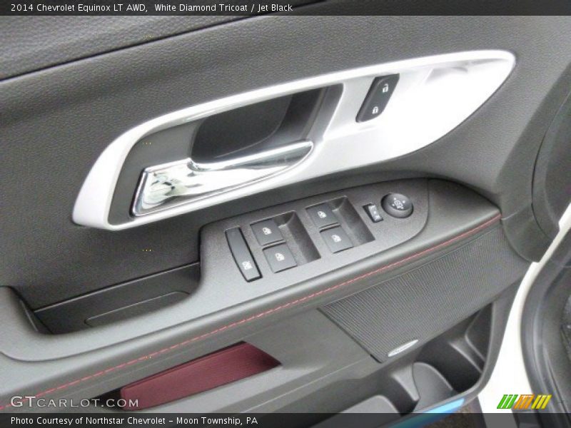 White Diamond Tricoat / Jet Black 2014 Chevrolet Equinox LT AWD