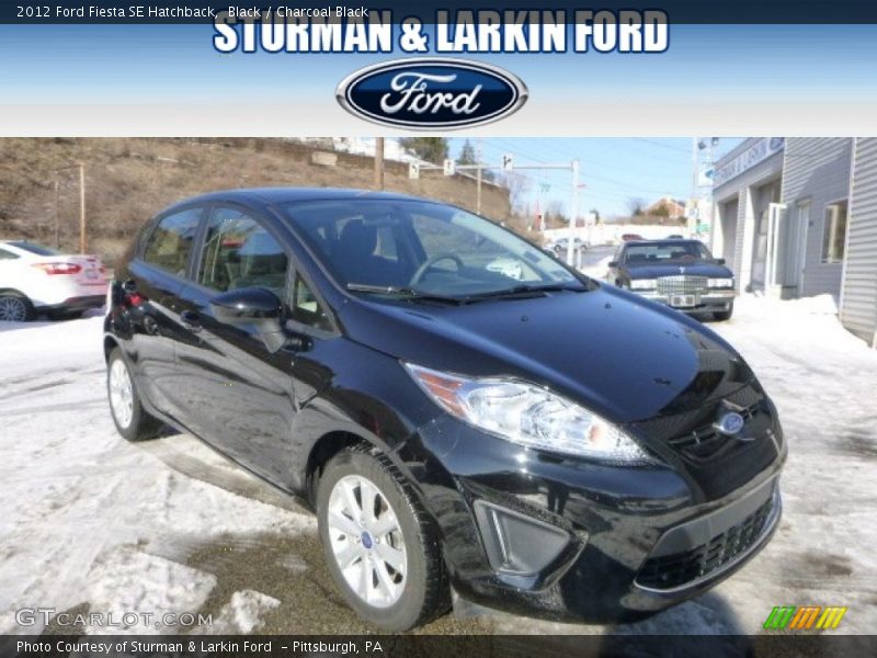 Black / Charcoal Black 2012 Ford Fiesta SE Hatchback