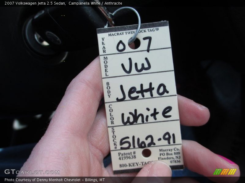 Campanella White / Anthracite 2007 Volkswagen Jetta 2.5 Sedan