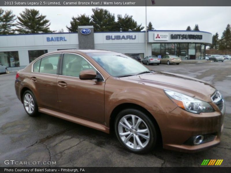 Caramel Bronze Pearl / Warm Ivory Leather 2013 Subaru Legacy 2.5i Limited