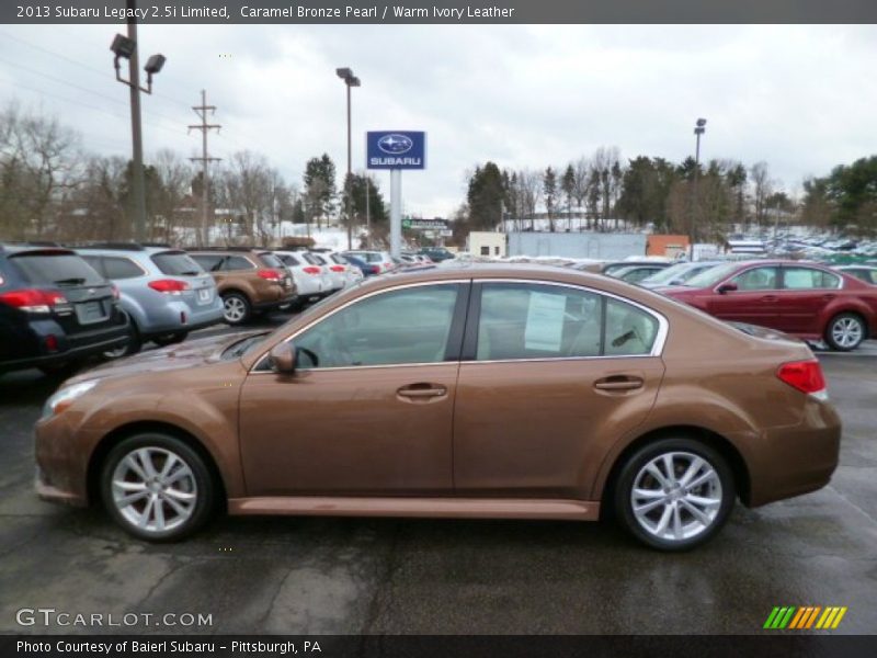 Caramel Bronze Pearl / Warm Ivory Leather 2013 Subaru Legacy 2.5i Limited