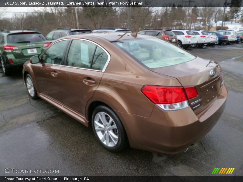 Caramel Bronze Pearl / Warm Ivory Leather 2013 Subaru Legacy 2.5i Limited