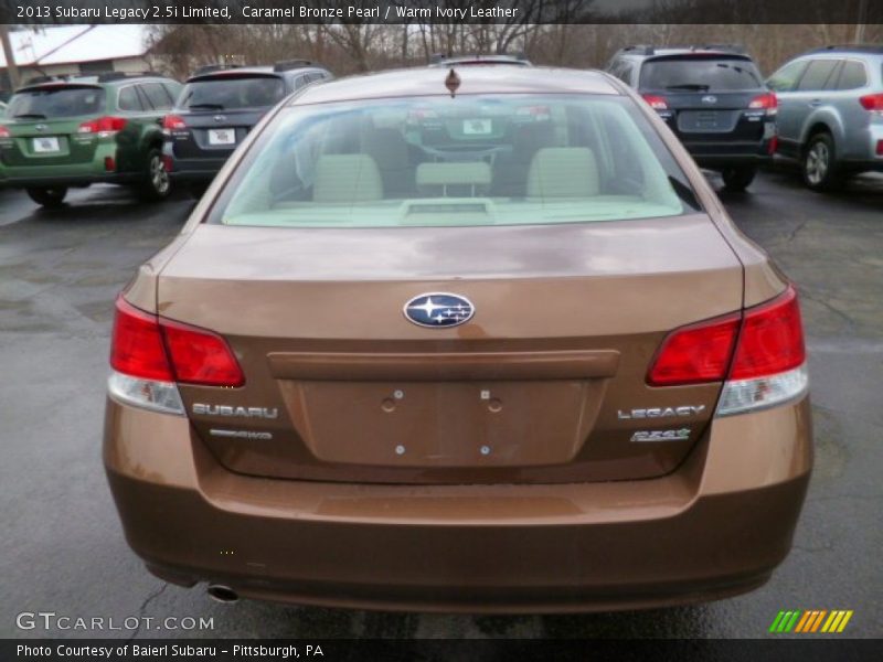 Caramel Bronze Pearl / Warm Ivory Leather 2013 Subaru Legacy 2.5i Limited