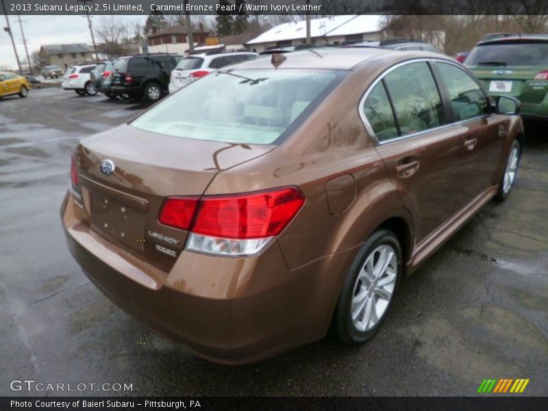 Caramel Bronze Pearl / Warm Ivory Leather 2013 Subaru Legacy 2.5i Limited