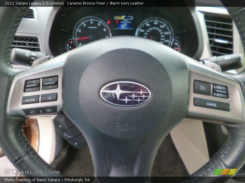 Caramel Bronze Pearl / Warm Ivory Leather 2013 Subaru Legacy 2.5i Limited