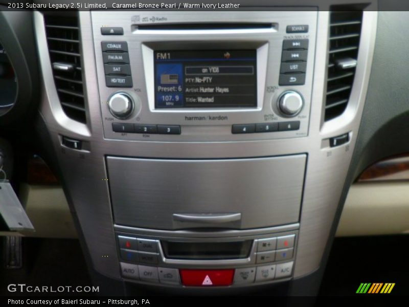 Caramel Bronze Pearl / Warm Ivory Leather 2013 Subaru Legacy 2.5i Limited