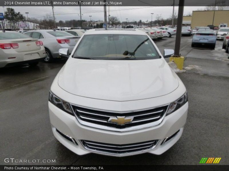 White Diamond Tricoat / Jet Black/Mojave 2014 Chevrolet Impala LTZ