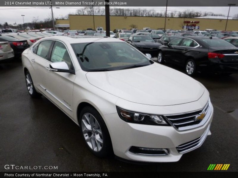 White Diamond Tricoat / Jet Black/Mojave 2014 Chevrolet Impala LTZ