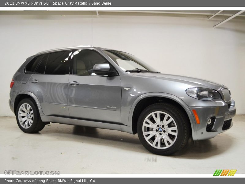 Space Gray Metallic / Sand Beige 2011 BMW X5 xDrive 50i