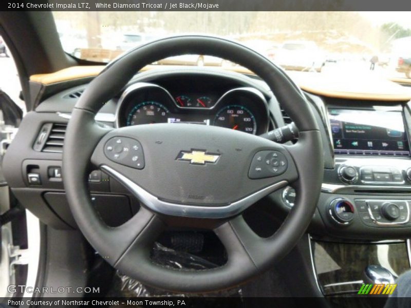 White Diamond Tricoat / Jet Black/Mojave 2014 Chevrolet Impala LTZ
