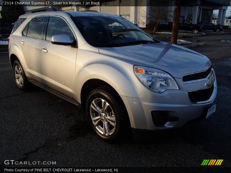 Silver Ice Metallic / Jet Black 2014 Chevrolet Equinox LT