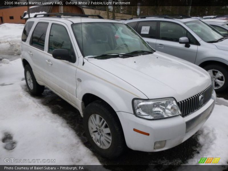 Oxford White / Pebble/Light Parchment 2006 Mercury Mariner Luxury 4WD