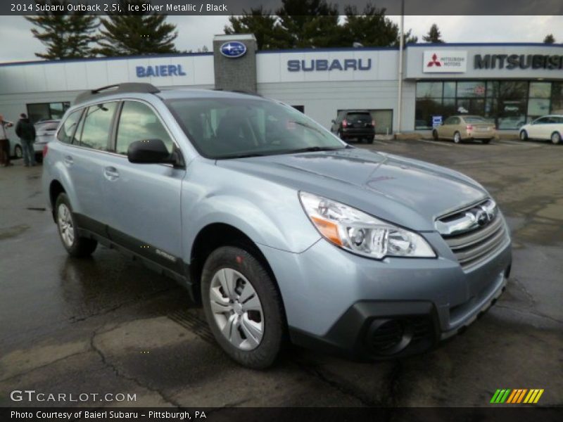 Ice Silver Metallic / Black 2014 Subaru Outback 2.5i