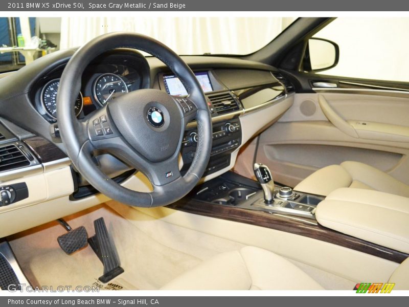 Space Gray Metallic / Sand Beige 2011 BMW X5 xDrive 50i