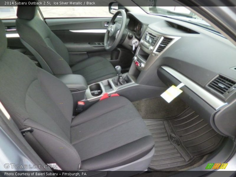Front Seat of 2014 Outback 2.5i