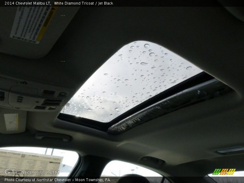 White Diamond Tricoat / Jet Black 2014 Chevrolet Malibu LT