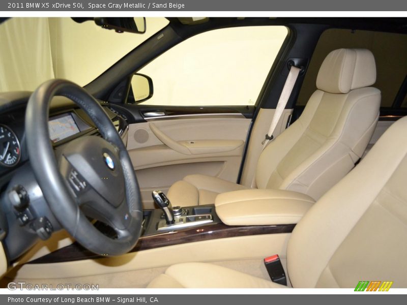Space Gray Metallic / Sand Beige 2011 BMW X5 xDrive 50i