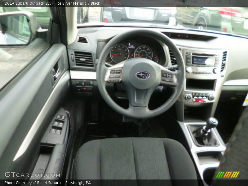 Ice Silver Metallic / Black 2014 Subaru Outback 2.5i