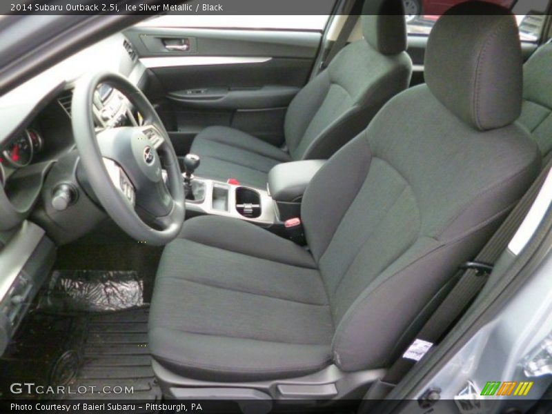 Front Seat of 2014 Outback 2.5i