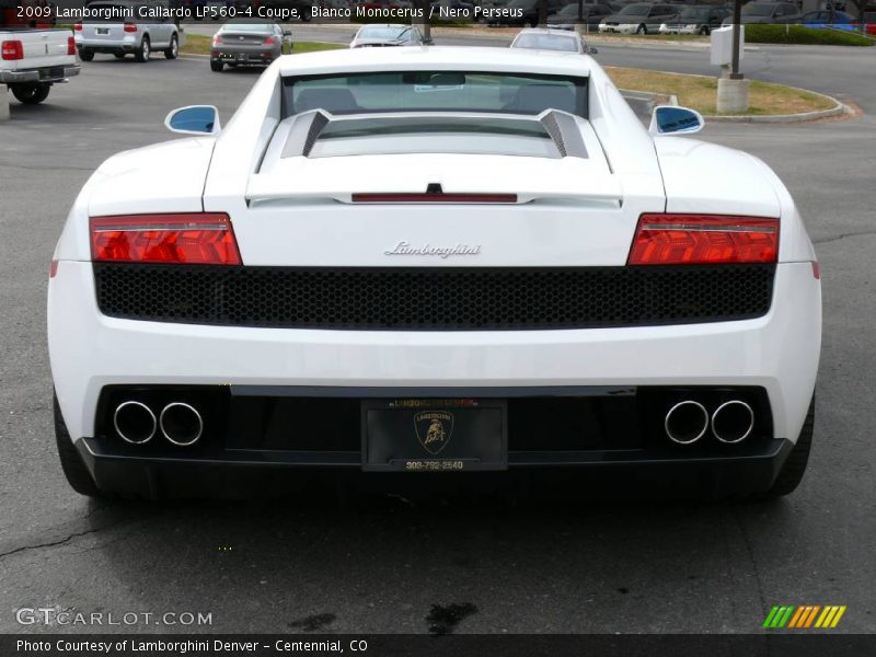 Bianco Monocerus / Nero Perseus 2009 Lamborghini Gallardo LP560-4 Coupe