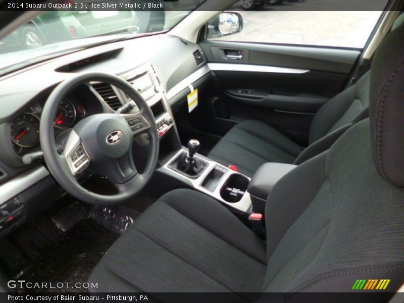 Black Interior - 2014 Outback 2.5i 