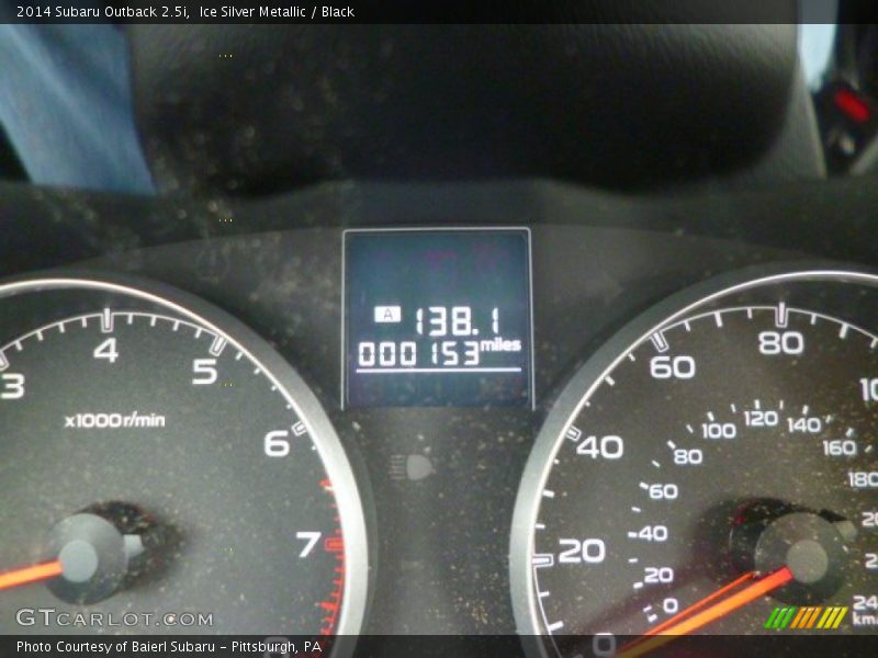 Ice Silver Metallic / Black 2014 Subaru Outback 2.5i