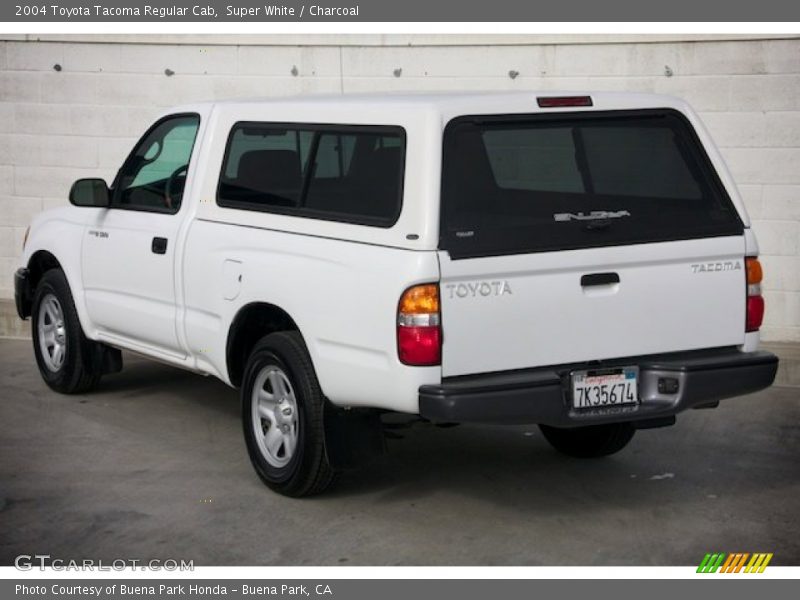 Super White / Charcoal 2004 Toyota Tacoma Regular Cab
