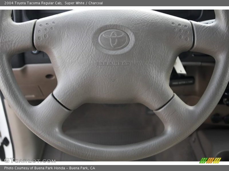 Super White / Charcoal 2004 Toyota Tacoma Regular Cab