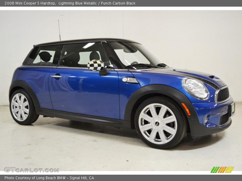 Lightning Blue Metallic / Punch Carbon Black 2008 Mini Cooper S Hardtop