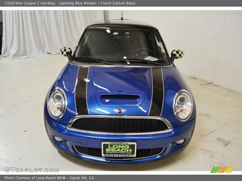 Lightning Blue Metallic / Punch Carbon Black 2008 Mini Cooper S Hardtop
