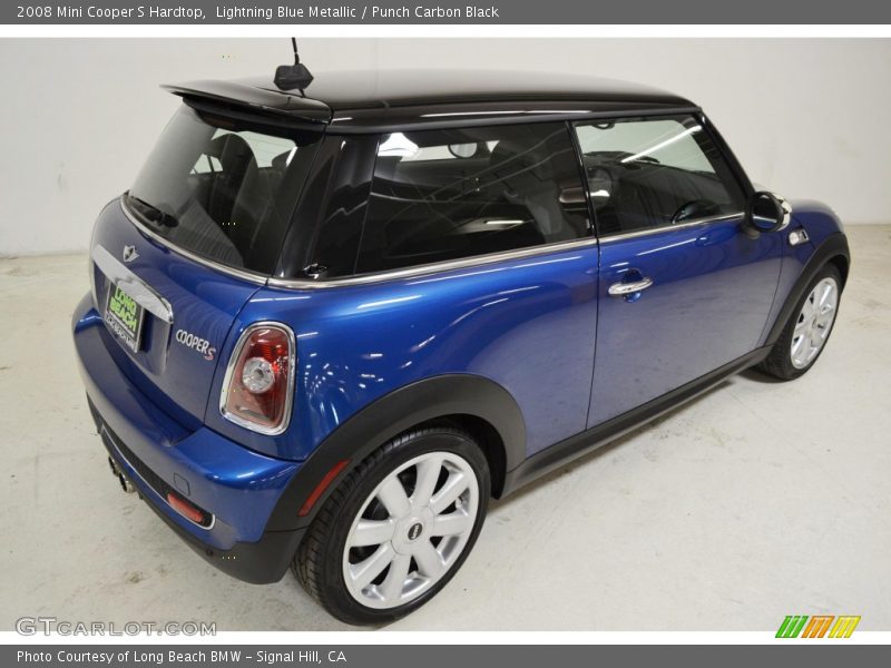 Lightning Blue Metallic / Punch Carbon Black 2008 Mini Cooper S Hardtop