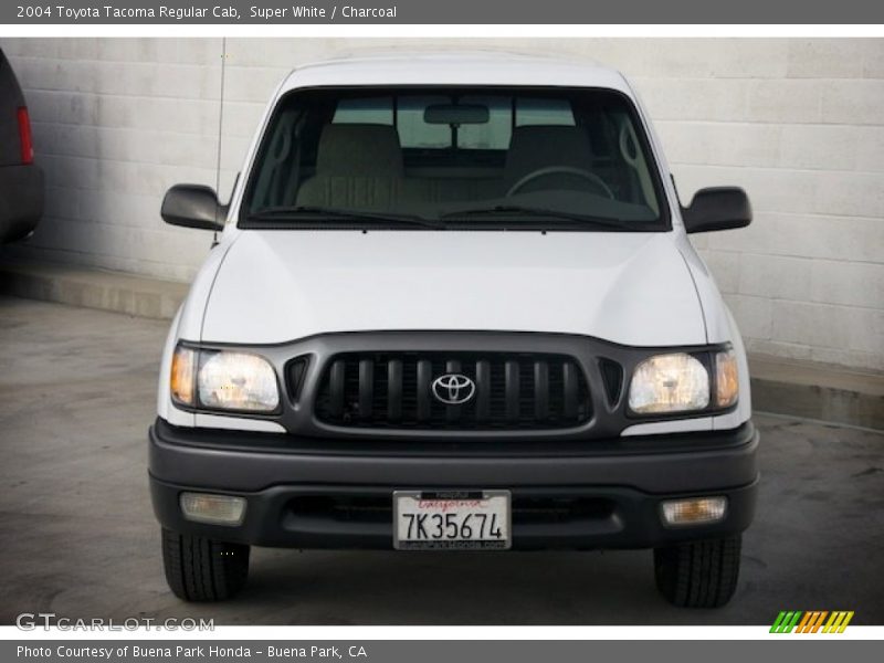 Super White / Charcoal 2004 Toyota Tacoma Regular Cab