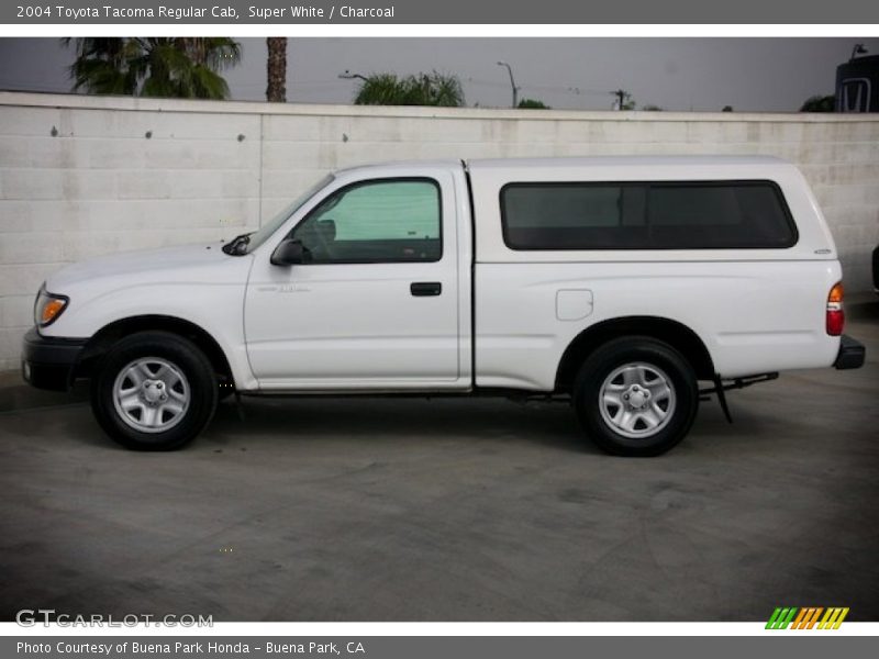 Super White / Charcoal 2004 Toyota Tacoma Regular Cab