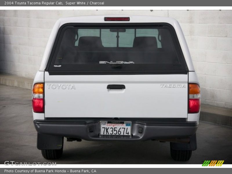 Super White / Charcoal 2004 Toyota Tacoma Regular Cab
