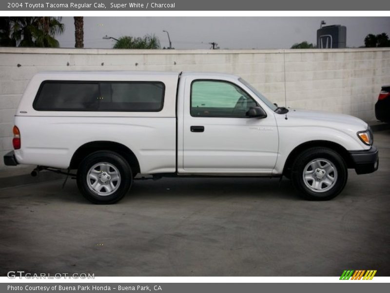 Super White / Charcoal 2004 Toyota Tacoma Regular Cab