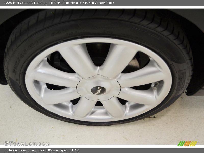 Lightning Blue Metallic / Punch Carbon Black 2008 Mini Cooper S Hardtop