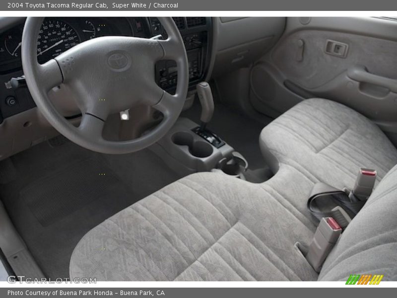 Super White / Charcoal 2004 Toyota Tacoma Regular Cab