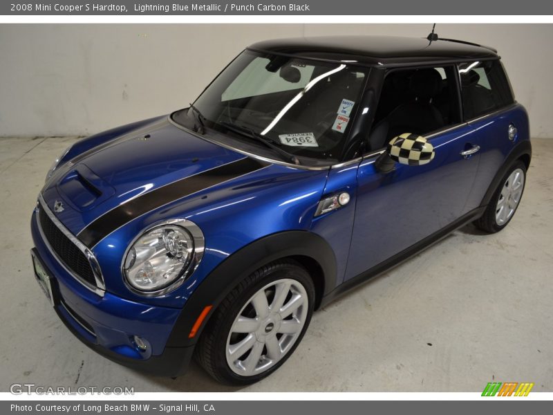 Lightning Blue Metallic / Punch Carbon Black 2008 Mini Cooper S Hardtop