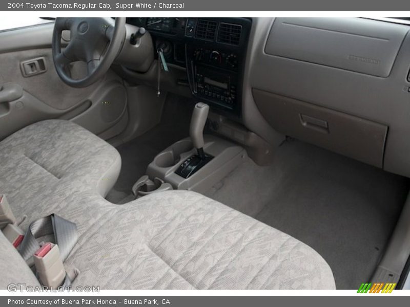 Super White / Charcoal 2004 Toyota Tacoma Regular Cab