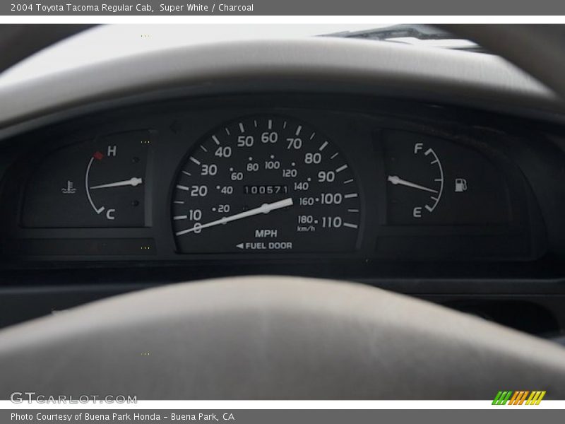 Super White / Charcoal 2004 Toyota Tacoma Regular Cab