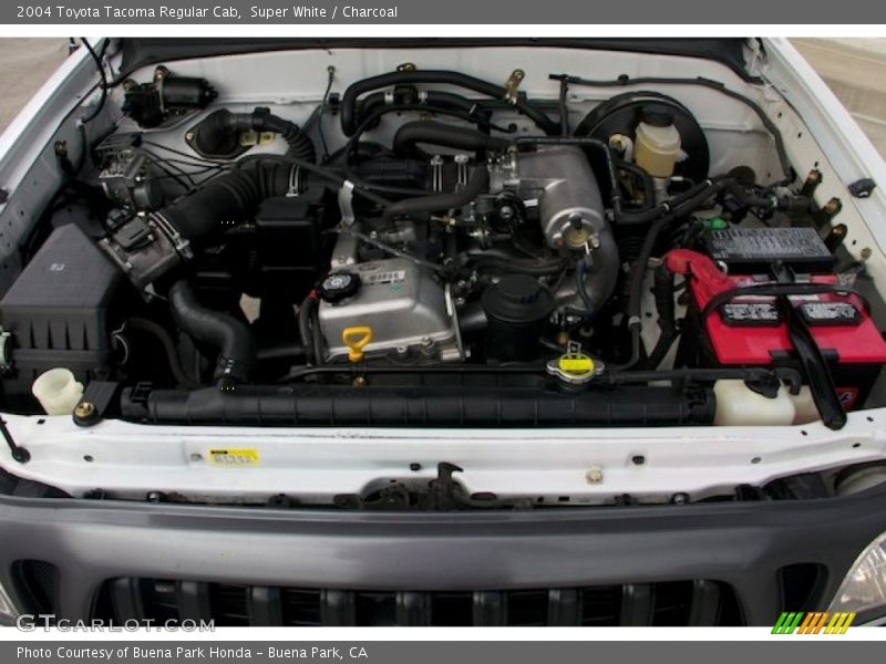 Super White / Charcoal 2004 Toyota Tacoma Regular Cab