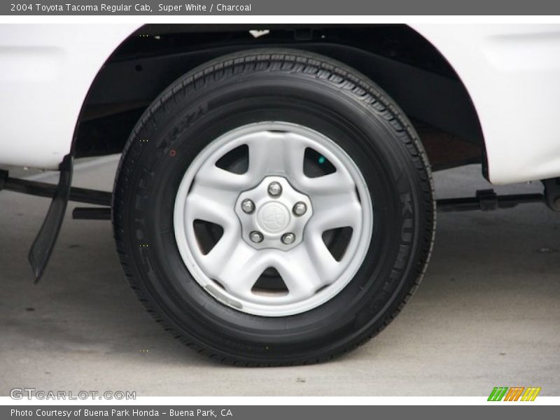 Super White / Charcoal 2004 Toyota Tacoma Regular Cab